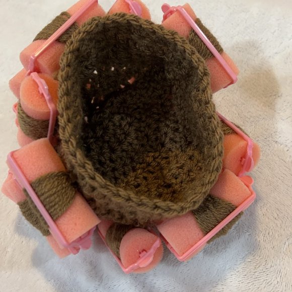 Custom Wig Baby Grandma Costume! Baby Wig with Curlers NEW - Picture 4 of 4